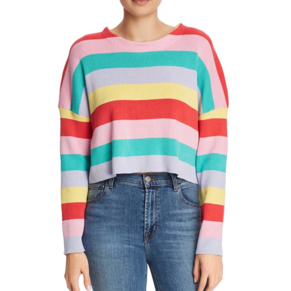Honey Punch Rainbow Sweater, brand new, never worn